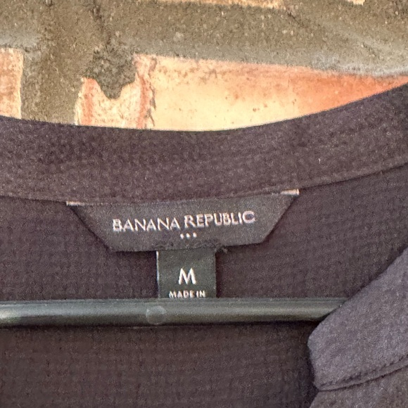 Banana Republic Black Sheath Maxi Dress V-Neck Short Sleeve - Picture 2 of 3